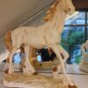 White Resin Horse